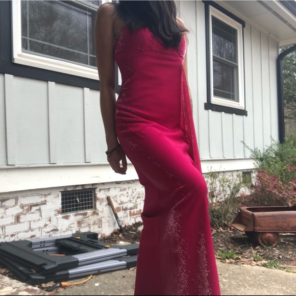 Vintage metallic pink gown - Picture 2 of 4